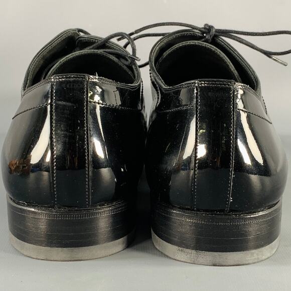 CALZOLERIA HARRIS Size 12 Black Patent Leather Lace-Up Shoes main image 5